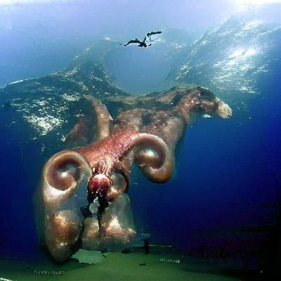 Giant Octopus Generated by AI