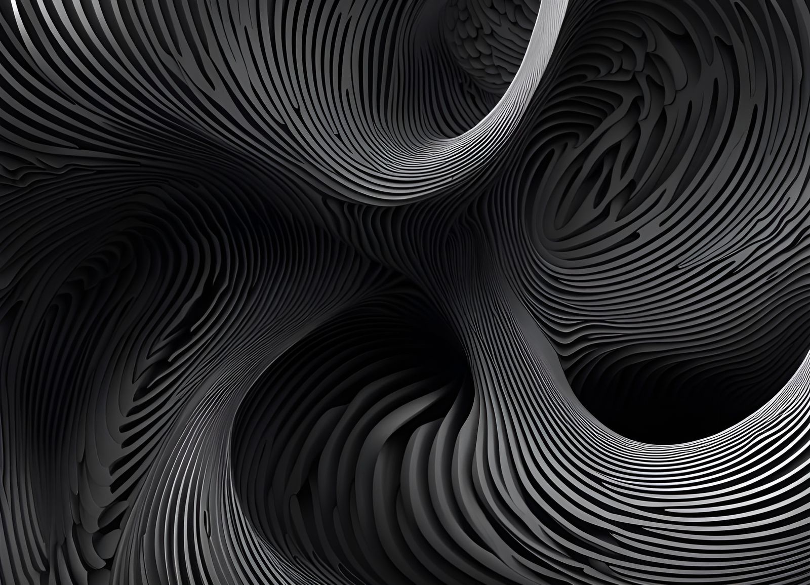 Abstract Fractal Design with 3D Shading