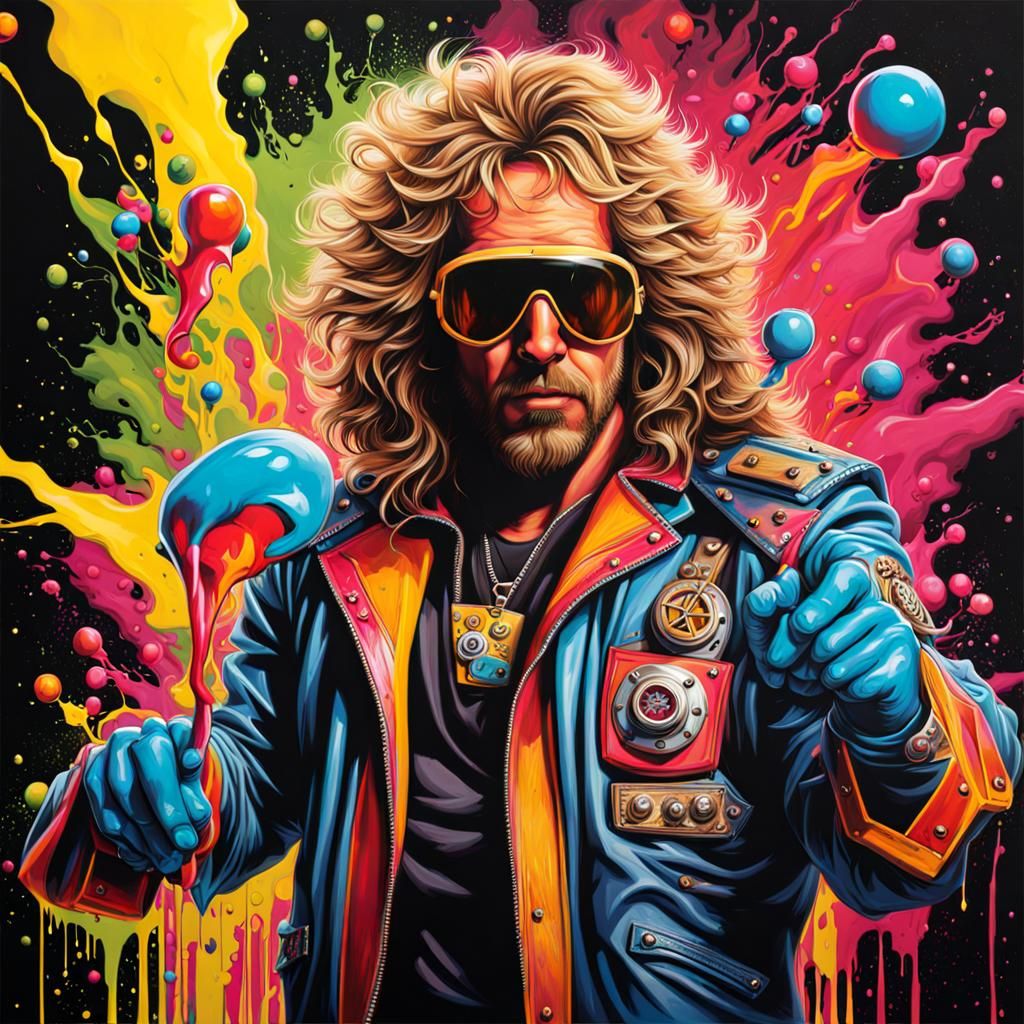 Zaphod Beeblebrox Nuclear Incident in Graffiti Art