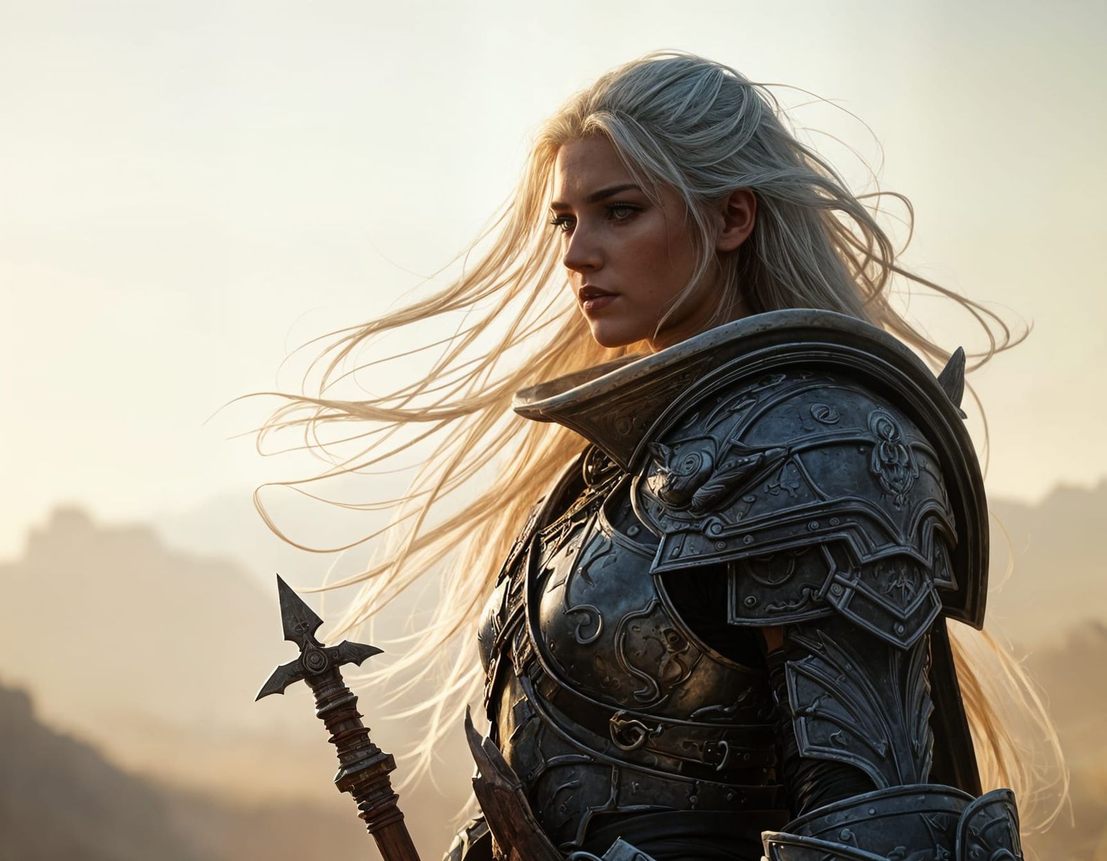 Warrior in Pale Sunlight: A Dark Fantasy Masterpiece