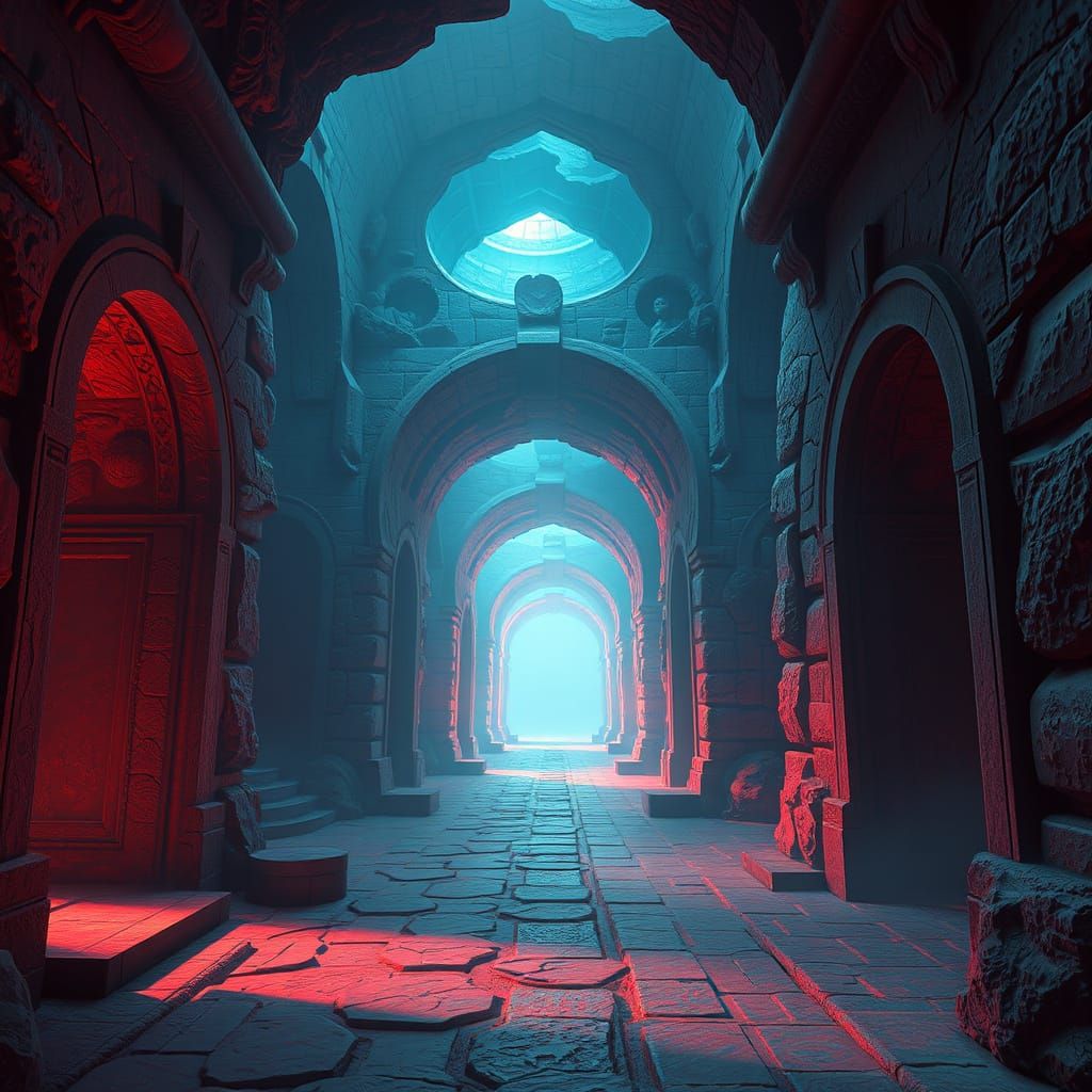 Ethereal Fantasy Realm Unveiled in Cyberpunk-Inspired Art