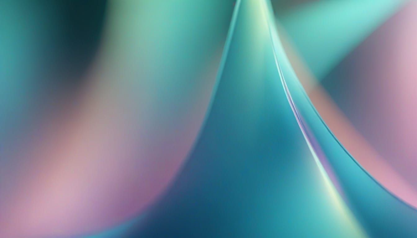 Cerulean Translucent Shape with Lens Glow