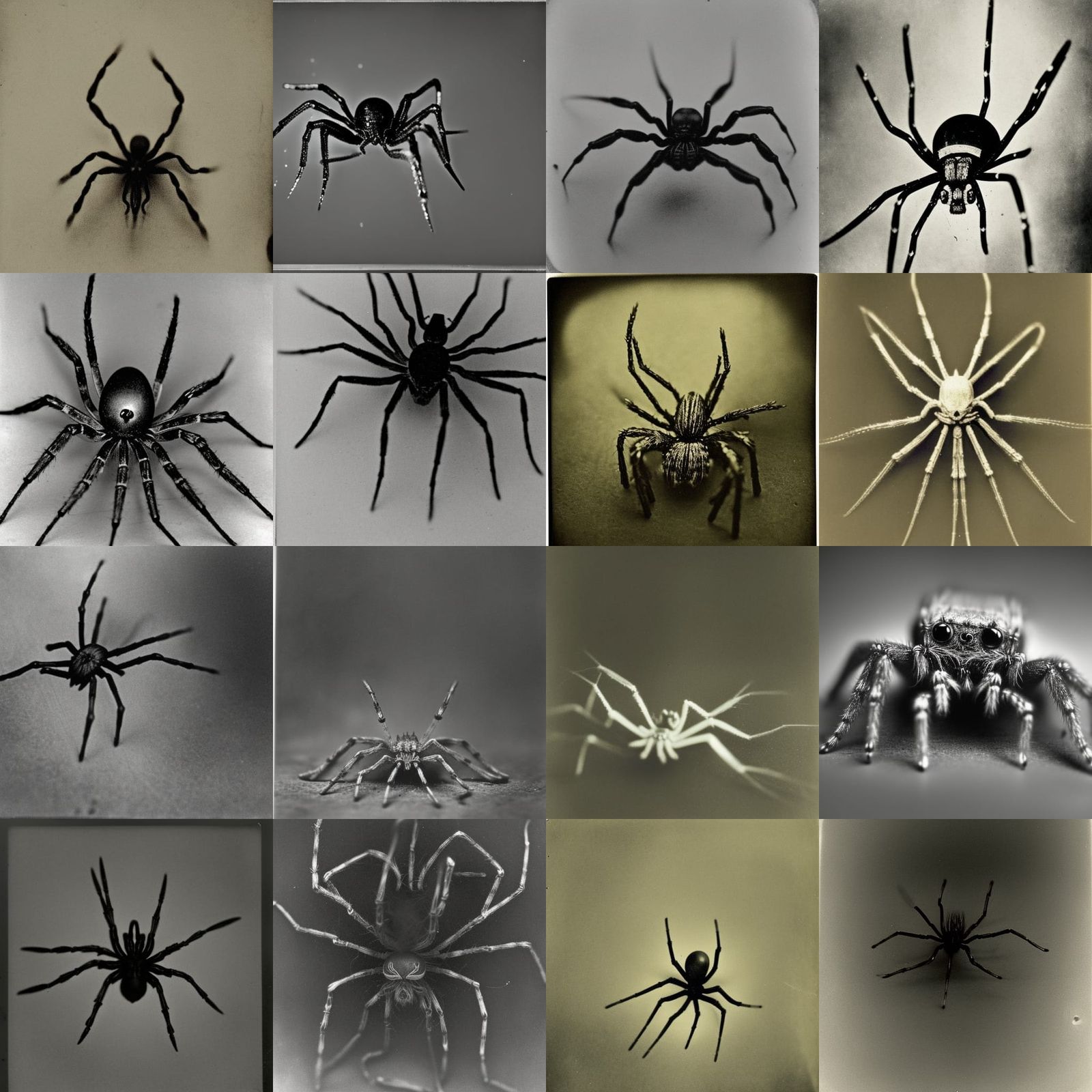 Bizarre Spider Photograph in Dark Surrealist Style