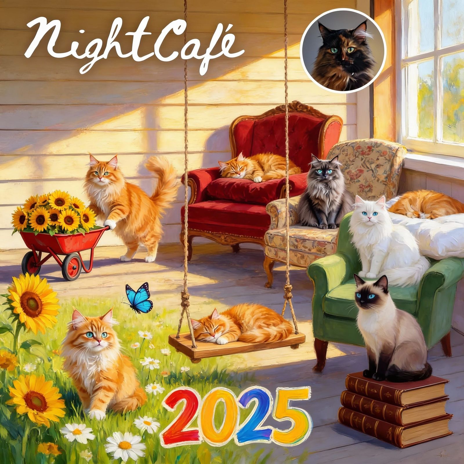 AI Art Collage of 2025 Creations