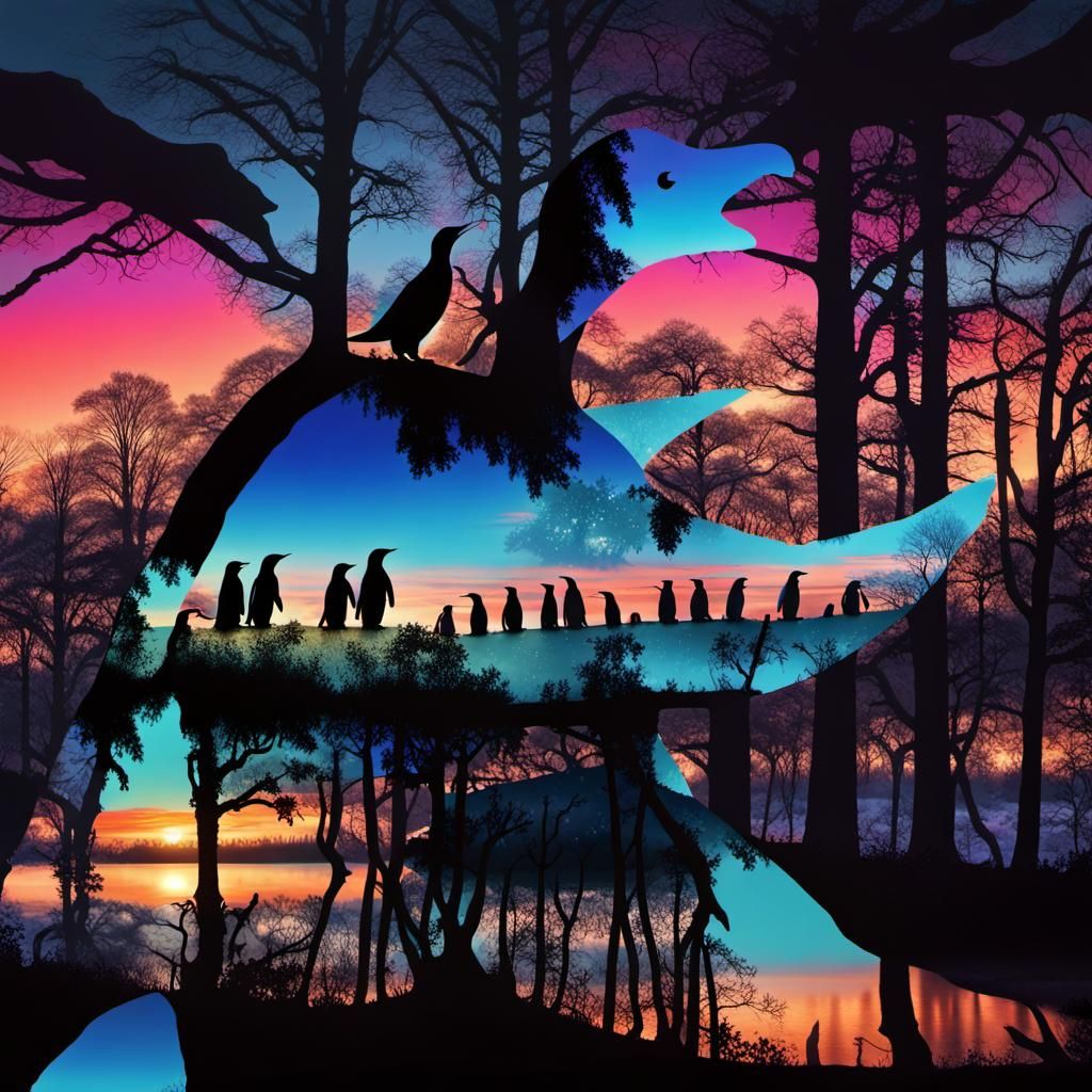 Double Exposure Concert and Knight in Cosmic Art