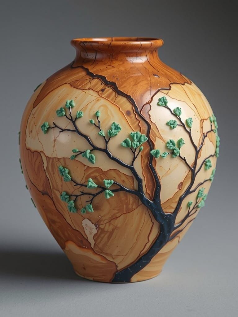 Metallic Rose Quartz Jewelry in Hyperreal Style