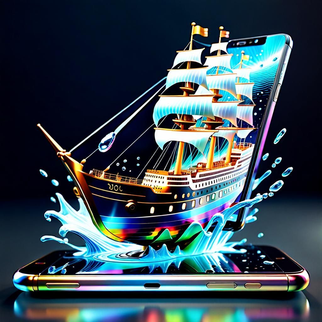 Holographic Smartphone Reveals Royal Ship in 3D