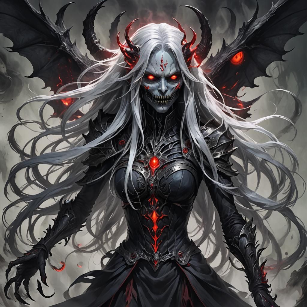 Echoflux, the Cursed Melody: Hyperrealistic Dark Fiend