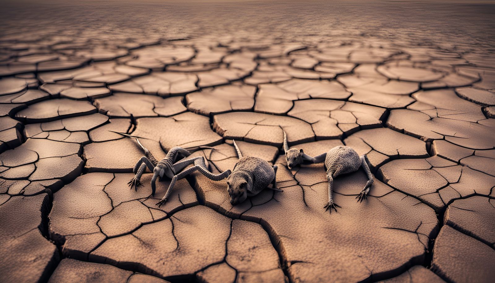 Arid Wasteland: A Dark Academia Vision