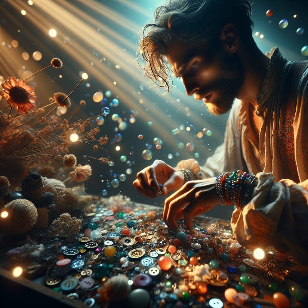 Bohemian Man Creates Glowing Sculpture on Film