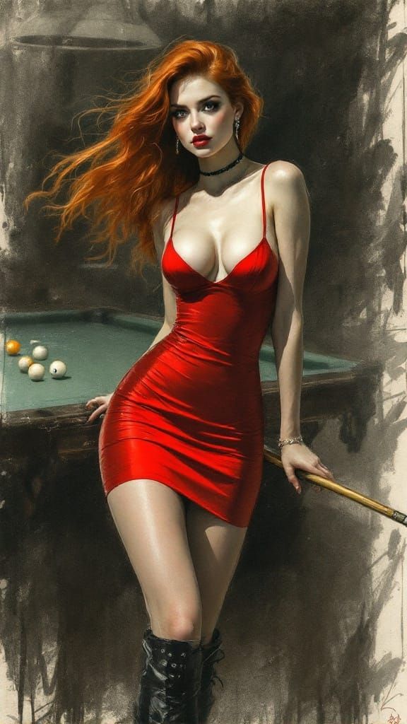 A Confident Woman Dominates the Night