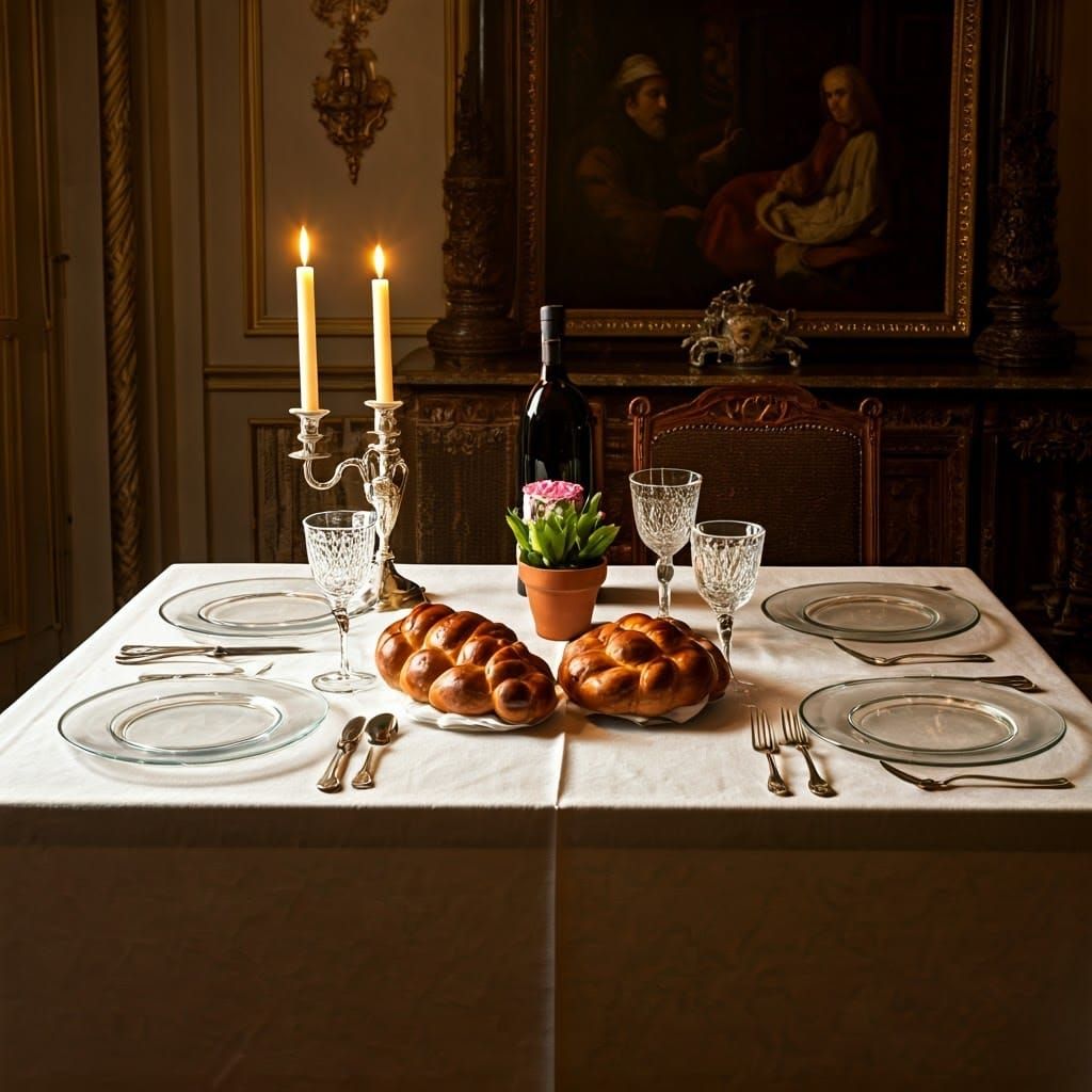 Formal Dinner Table in Luxurious Opulence Style