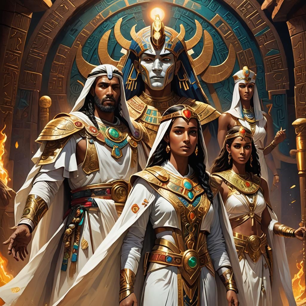 Eric, Ra, and Hera Hathor in the Underworld
