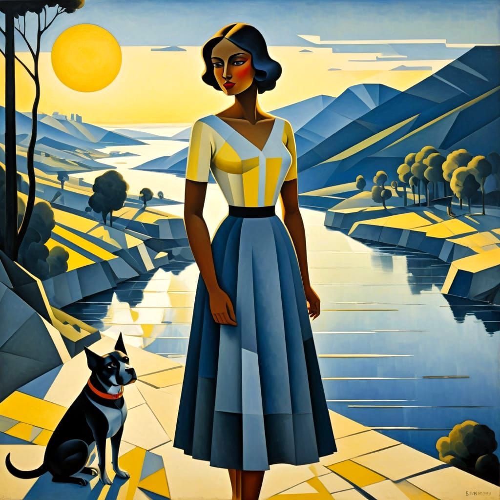 In the style of Oswaldo Guayasamín.