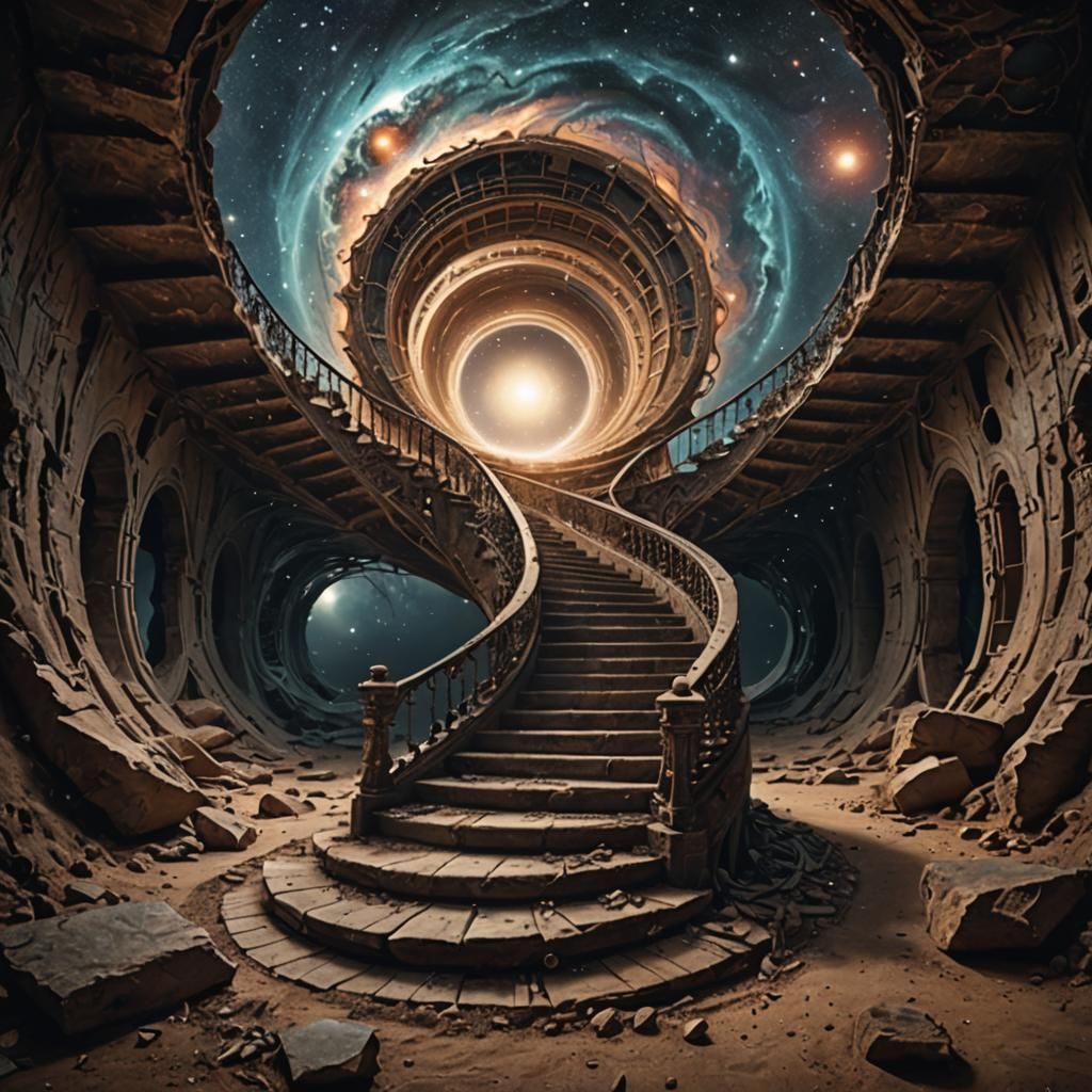 Interdimensional Staircase to Cosmic Singularity
