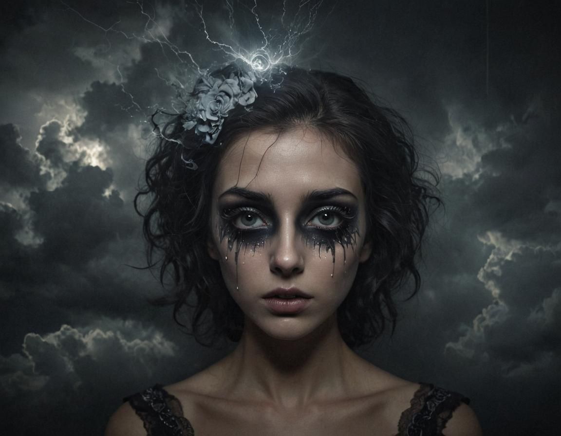 Surreal Cosmic Cyberpunk Dreamscape in Polychrome