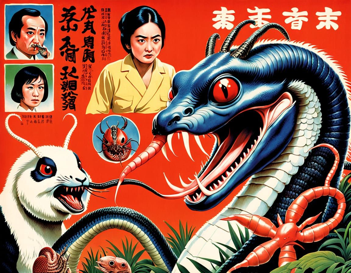 Grotesque Creature Horror Movie Poster