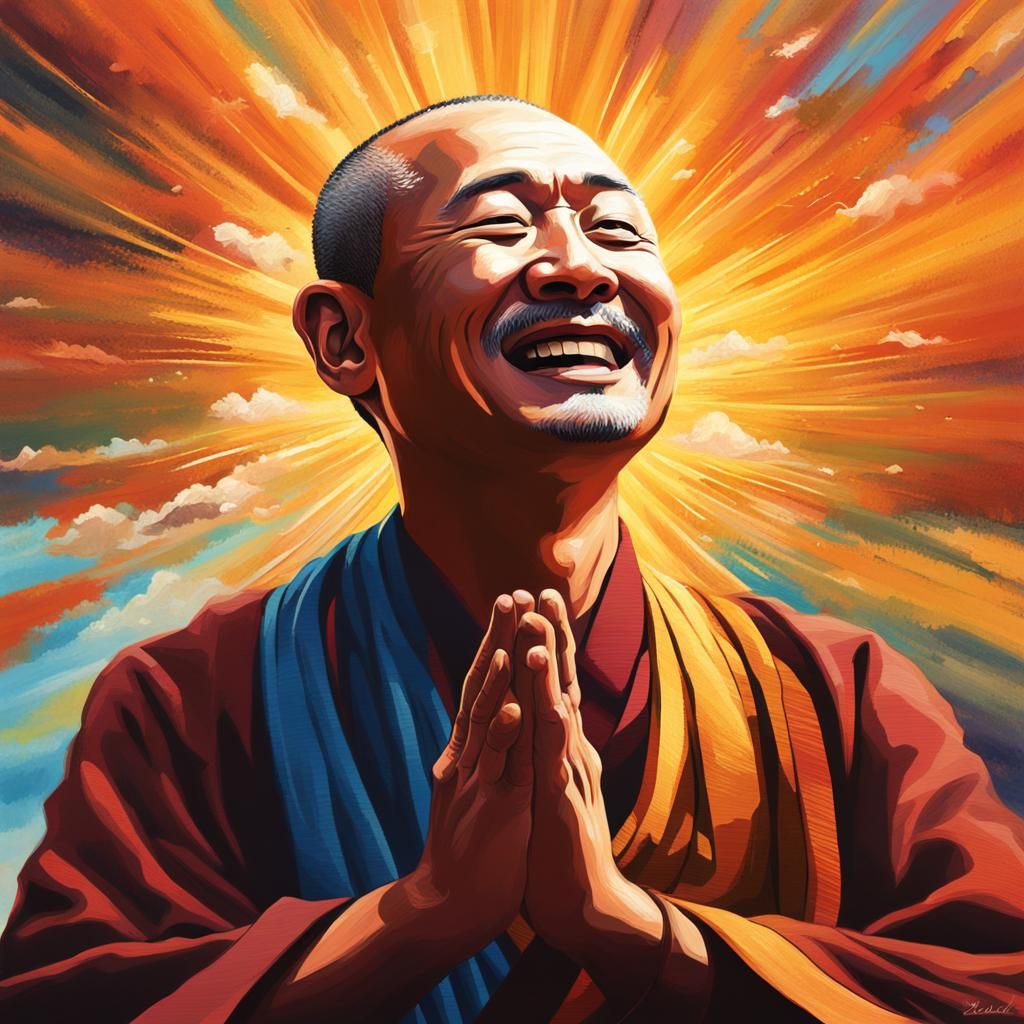 Yongey Mingyur Rinpoche Meditating in Sunlight