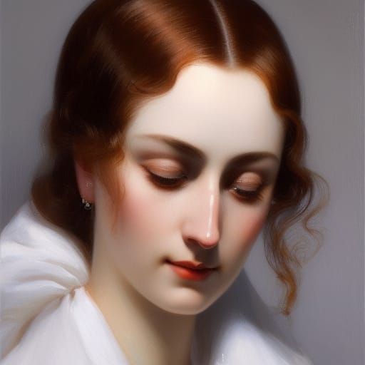 Woman in Mennonite Cap: Hyperdetailed Portrait