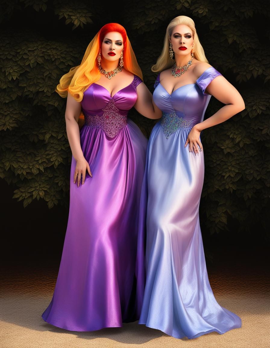 BBW Obese Femme Sissy Crossdresser Transvestite Drag Queen G...