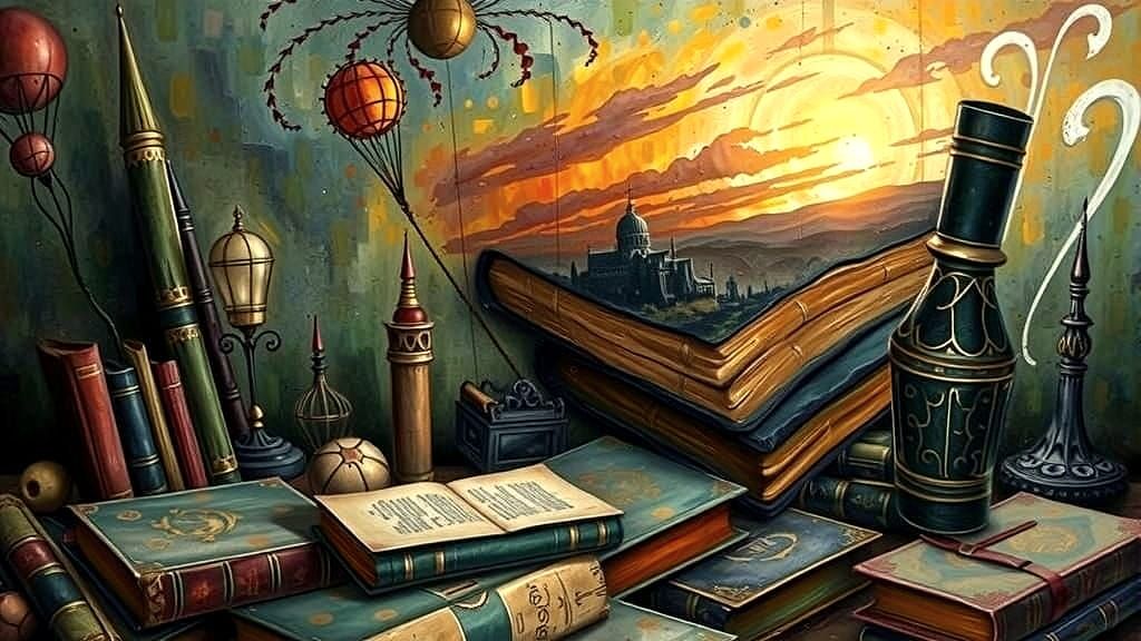 Vibrant Abstract Artwork with Intricate Details