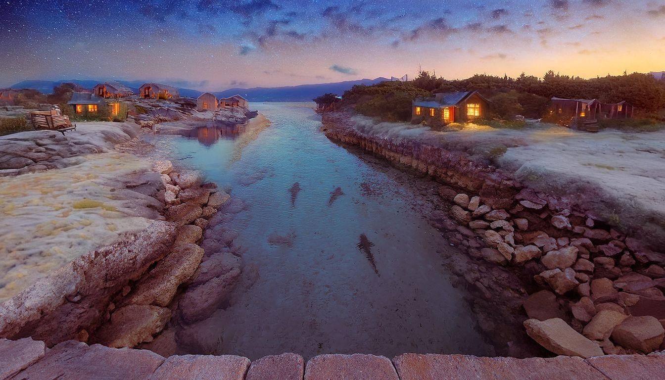 Enchanted Fairy Cottages in Autumnal Mist