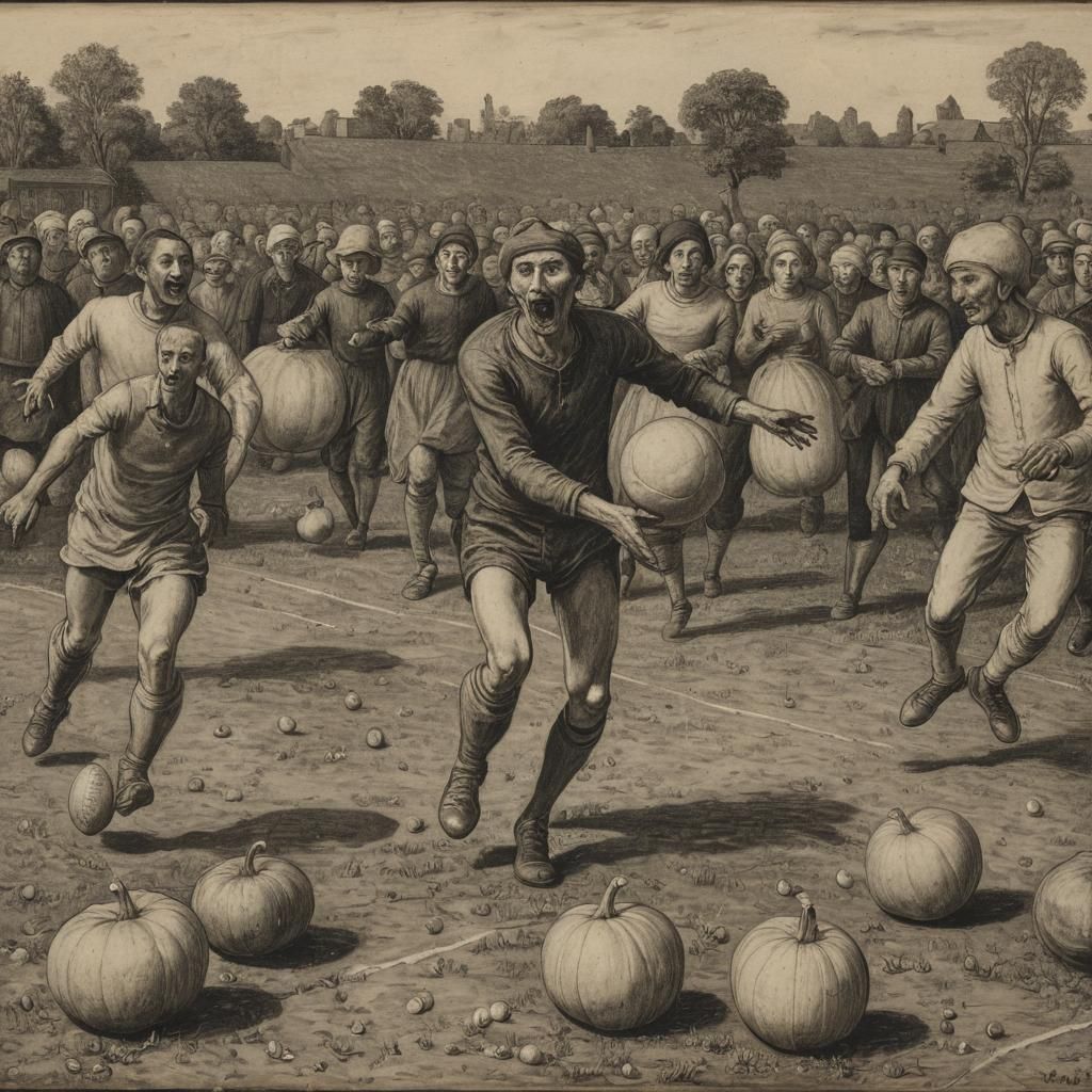 Gourds Play Football: Expressionist Symbolism