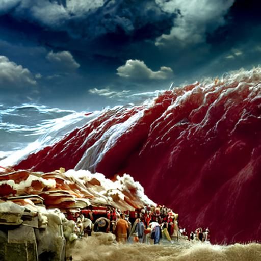 Epic Parting of the Red Sea: Digital Matte Painting