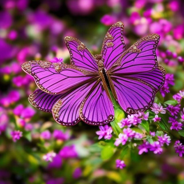 Ethereal Butterfly Woman in Forest, Art Nouveau Style