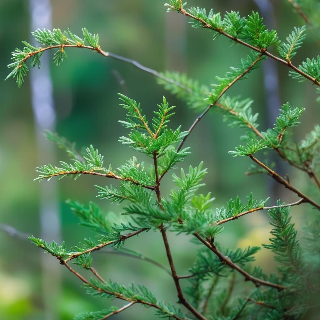 Lush Green Mountain Landscape with Bokeh