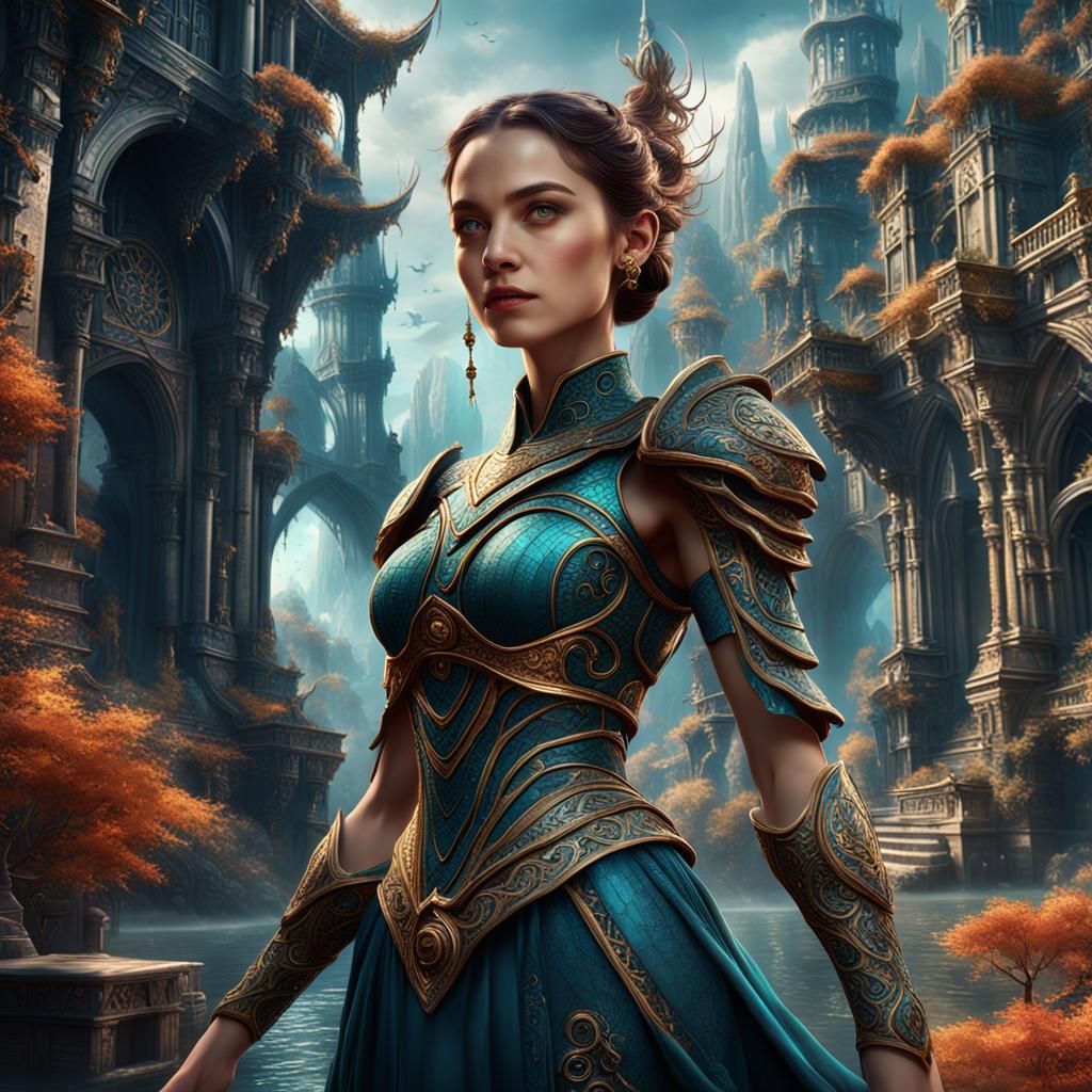 Beautiful Women: Detailed Matte Painting in 8k