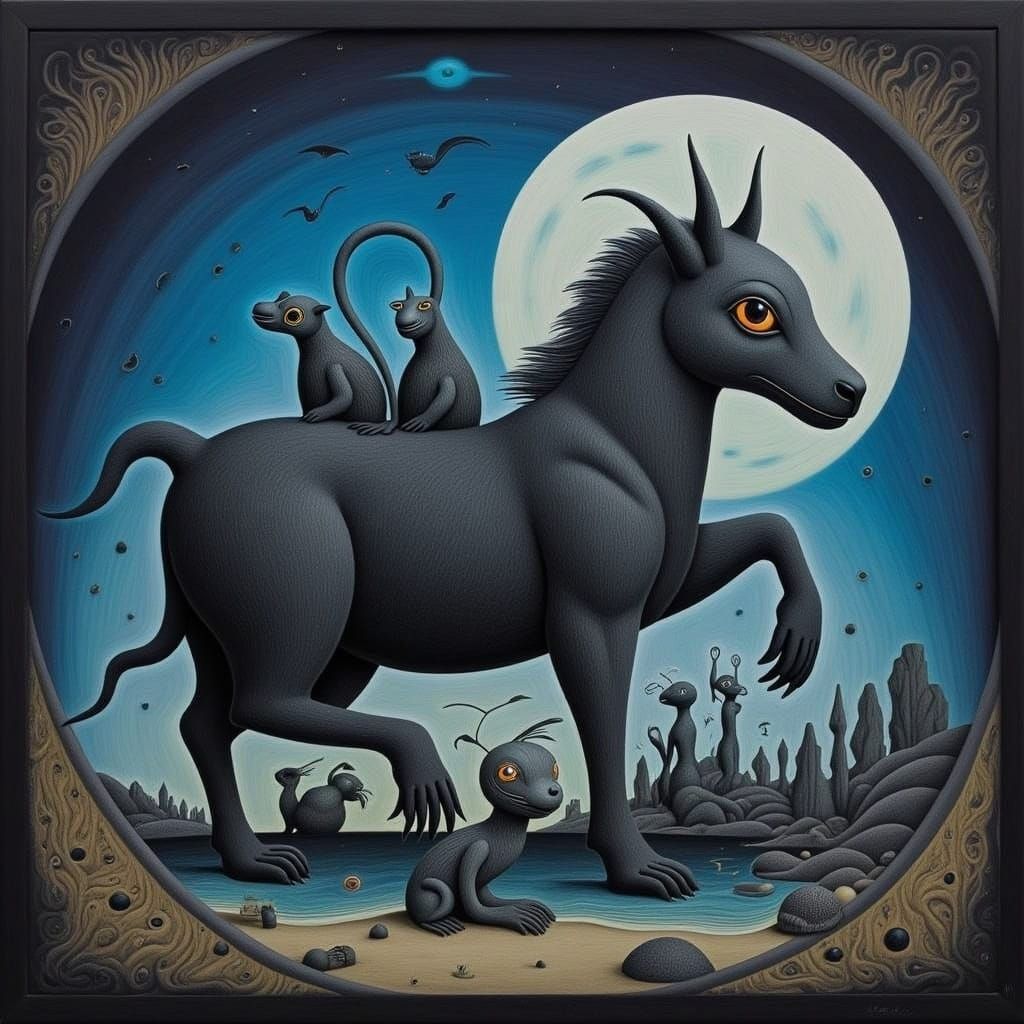 Ethereal Spirit Under Moonlit Skies