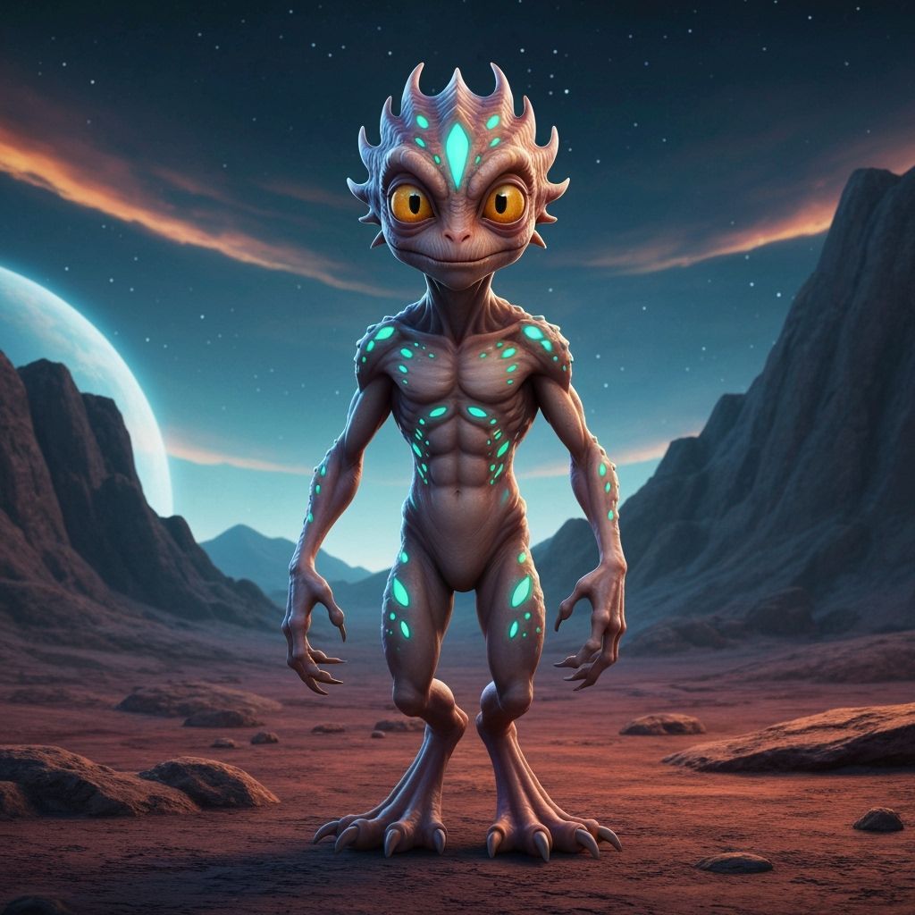 Otherworldly Nommo from Sirius in 3D Animation