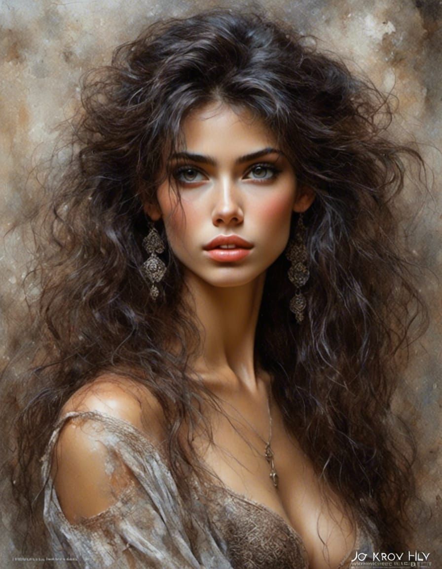 Detailed Painting of India Allen by Jose Royo