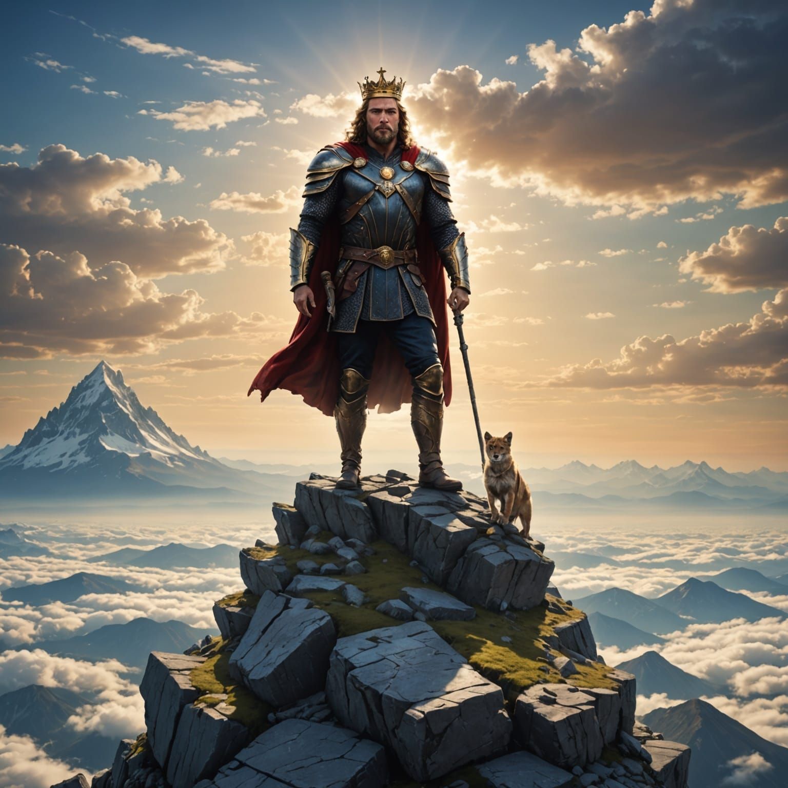 King of the Earth Reigns Supreme on a Mountainous Landscape