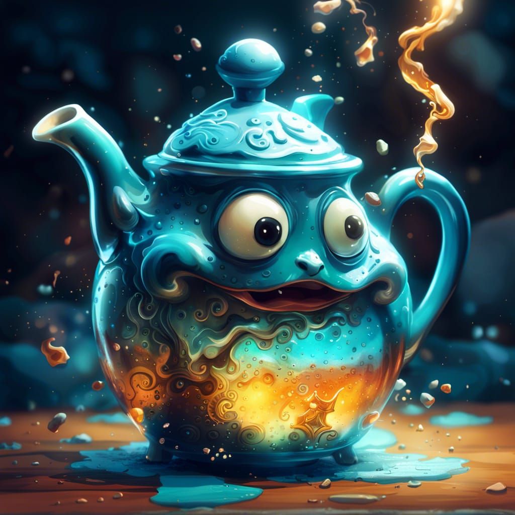 Adorable Teapot Concept Art in 3D