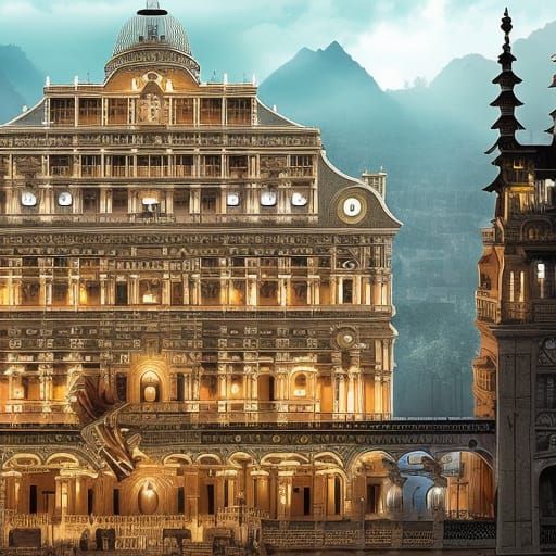 Cinematic Duolingo Owl: Epic Digital Matte Painting