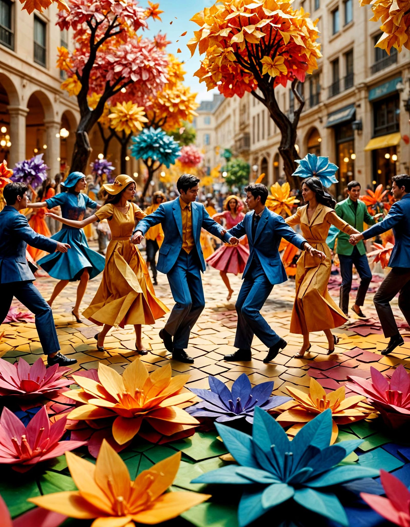 Chromatic Bloom Day Festival: Hyperrealistic Floral Celebrat...
