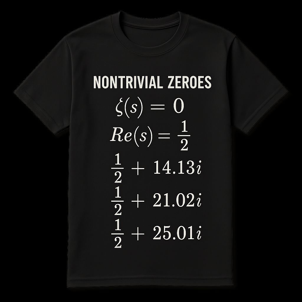 Riemann Zeta Function T-Shirt Design