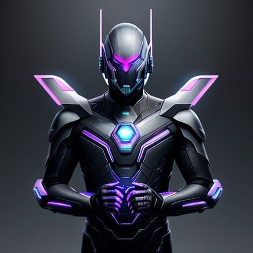 Metal Wand in Cyberpunk Style