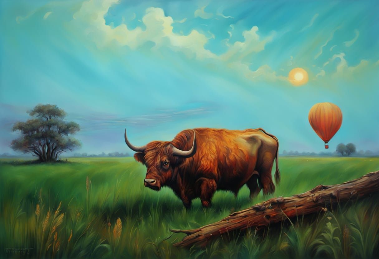 Surreal Drawing Transformed into Realistic Oil Painting