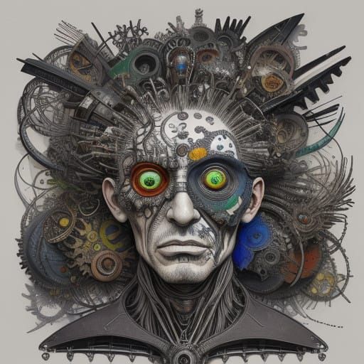 One day his creativity burst its bounds and he never spoke again.