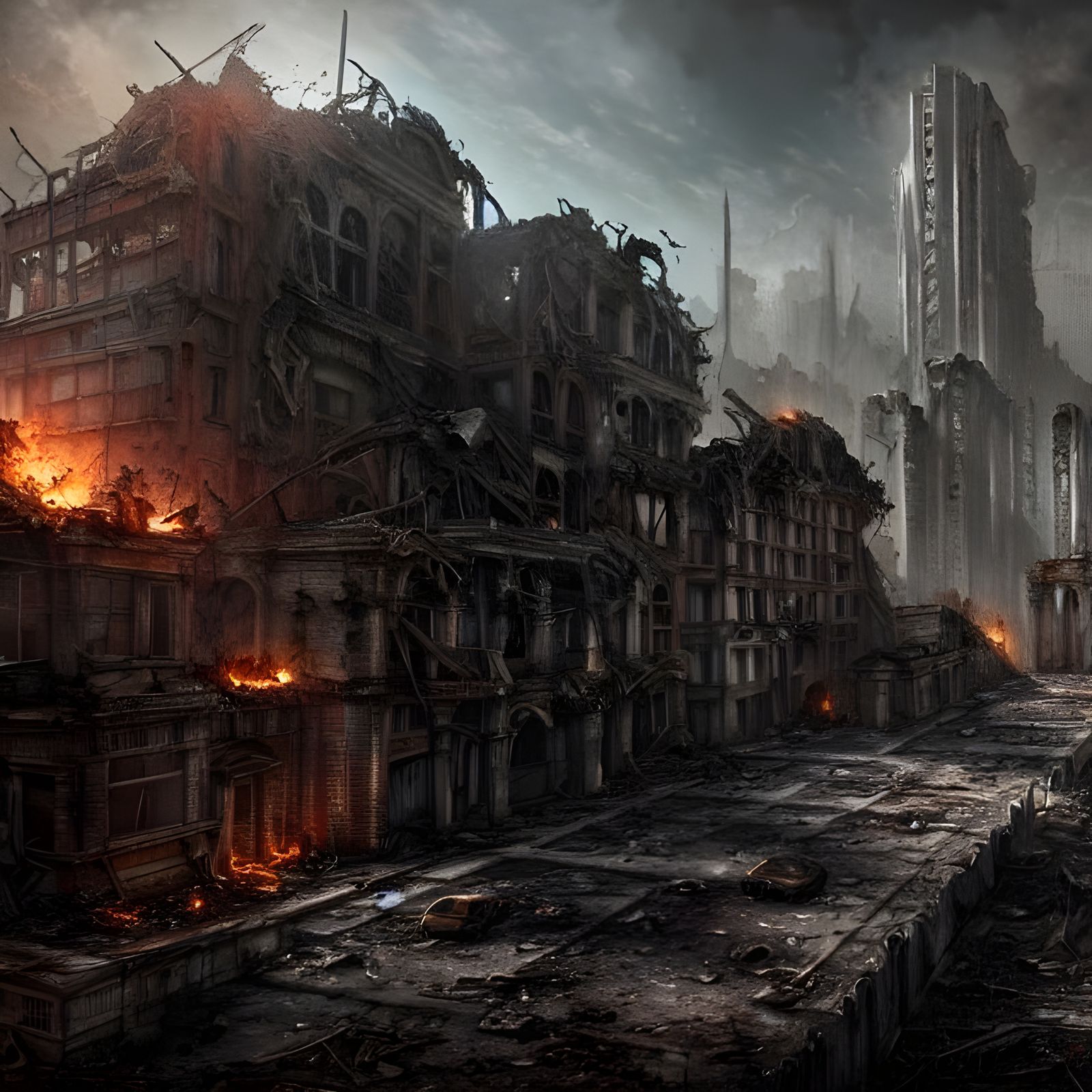 Detailed Post-Apocalyptic Ruin World in Unreal Engine 5