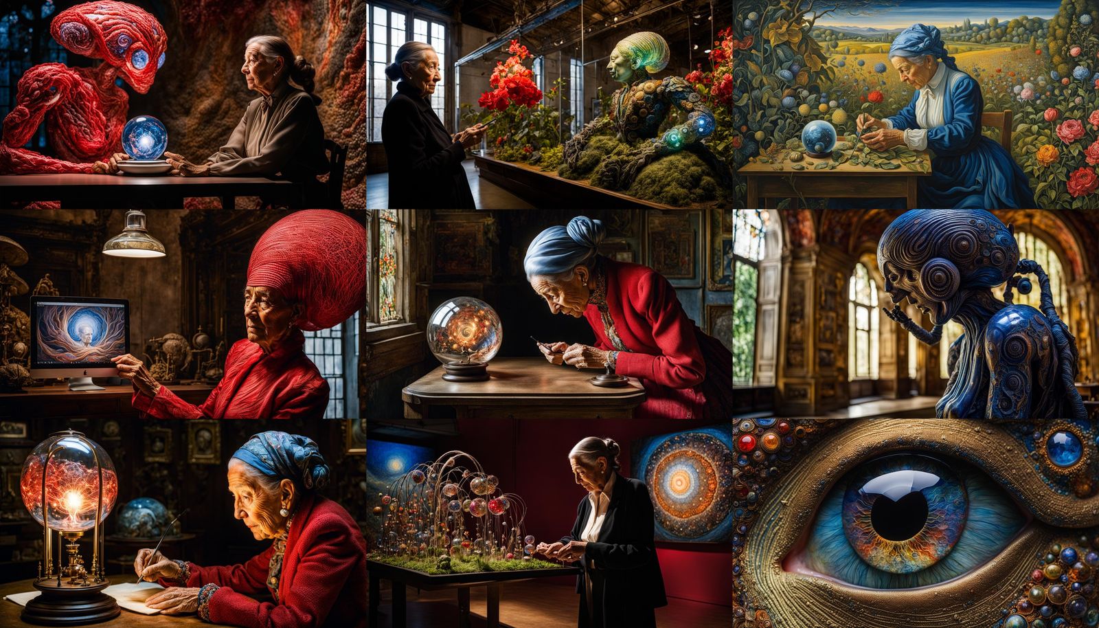 Android at Work in Low-Key Portraiture