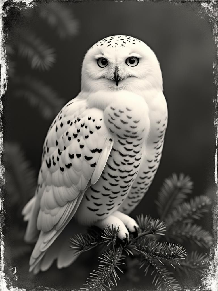 a  snowy owl
