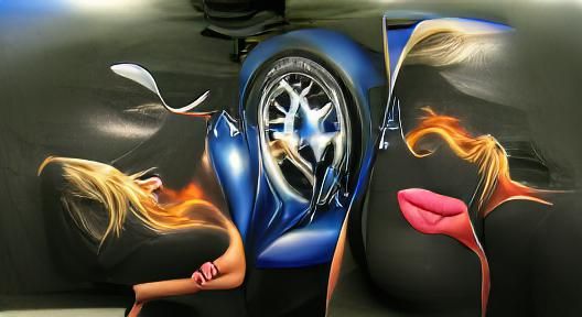 Airbrush Art: Fast Cars and Glamorous Women