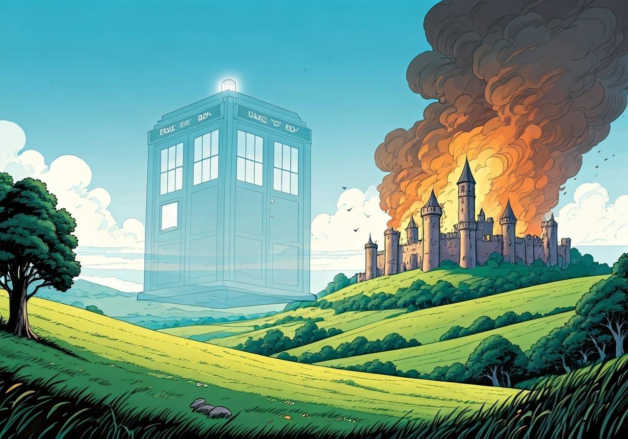 TARDIS Transcends Reality in Whimsical, Watercolor-Inspired ...