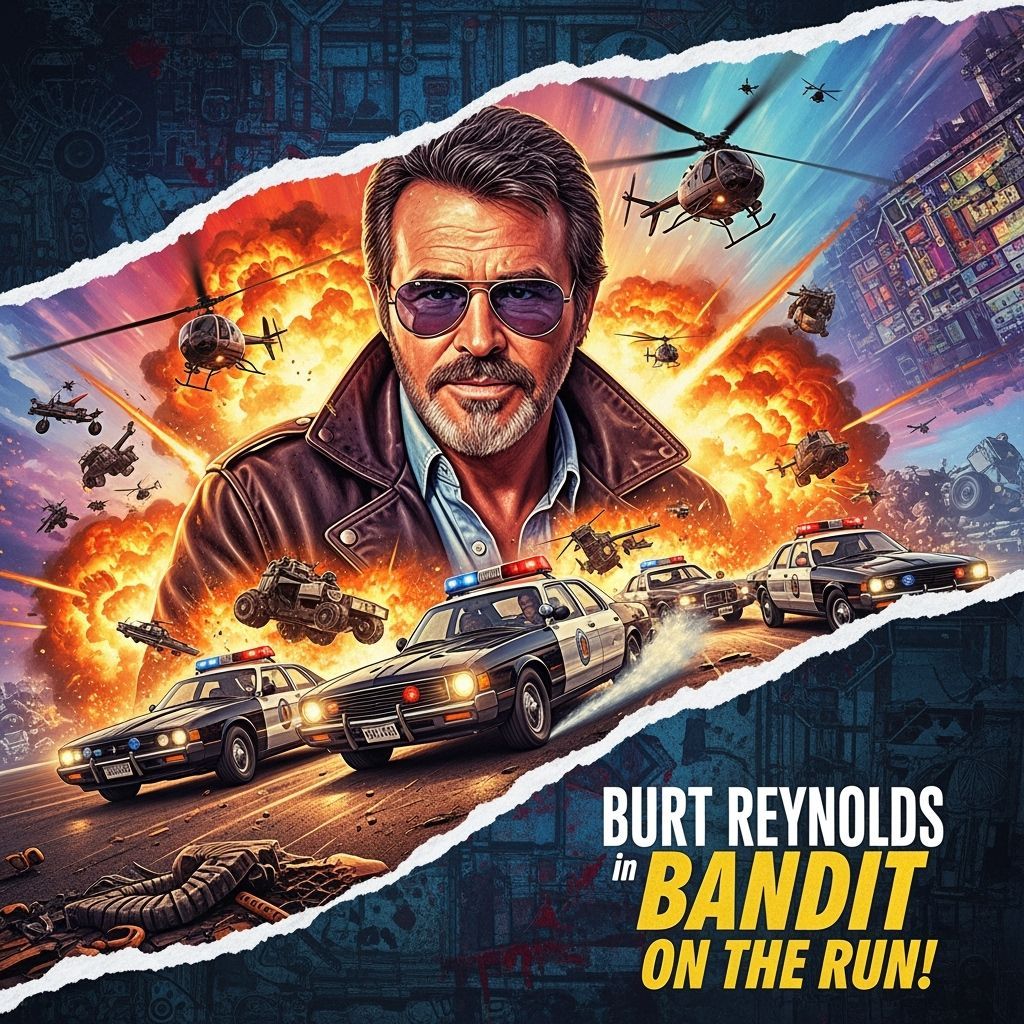Vintage Movie Poster: Bandit on the Run