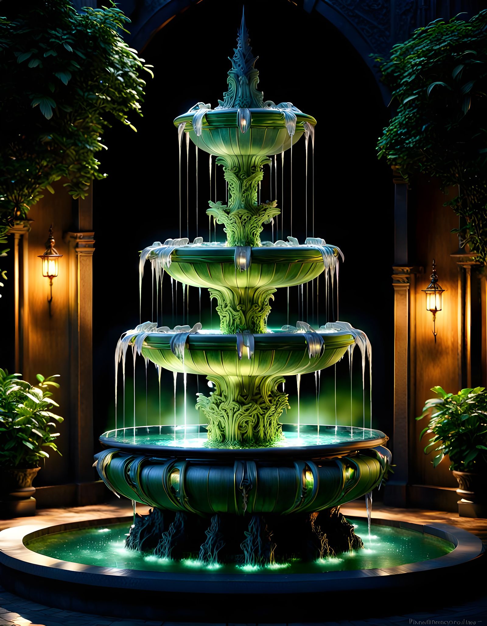 Courtyard Water Fountain