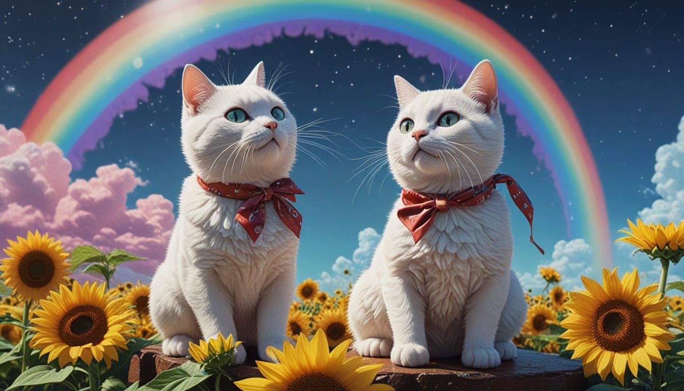 Surreal Candyland Wonderland in Vibrant Colors